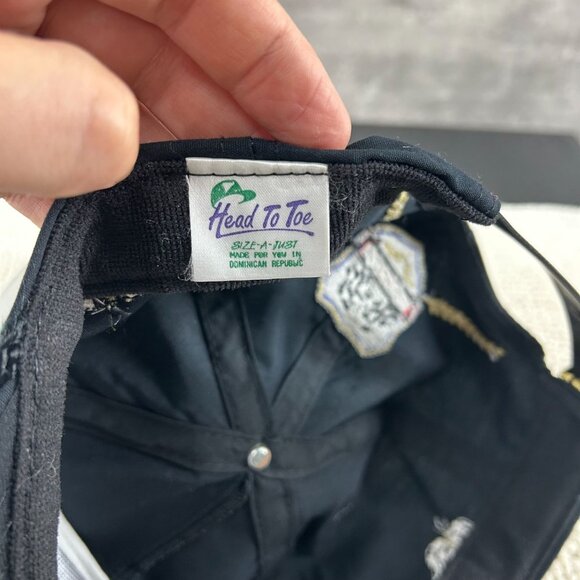 Vintage Super Sales 500 Strap Back Trucker Rope Hat OSFA Nascar Racing Black - Picture 7 of 10